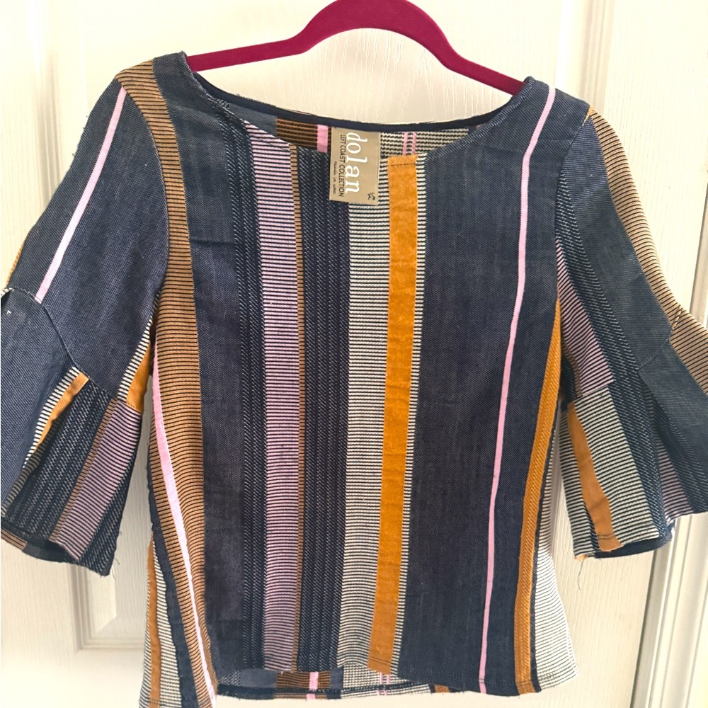 Anthropologie Bohemian Peplum Blouse